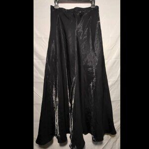 Adrianna Papell Black Formal Shiny Maxi Size 10 Evening Wear Skirt